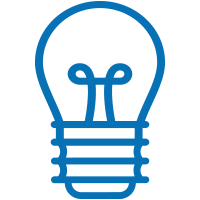 Icon representing the ideas section